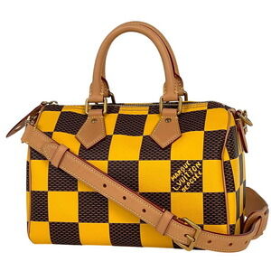 Louis Vuitton Speedy Bandouliere Shoulder Bag Pop Jaune Matte Yellow